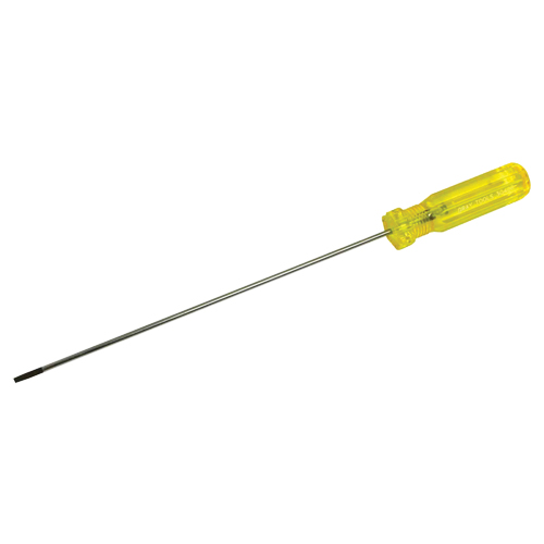 Electrician's Slotted Screwdriver, 1/8" Tip, Round, 11-1/2" L, Plastic Handle Ottawa Fastener Supply