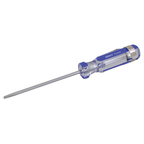 Slotted Screwdriver, 1/8" Tip, Round, 5-1/2" L, Plastic Handle Ottawa Fastener Supply