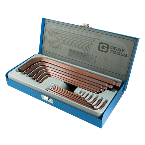 Long Arm Ball Hex Key Set, 13 Pcs., Metric Ottawa Fastener Supply
