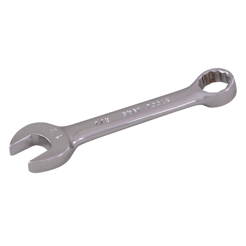 Stubby Combination Wrench, 12 Point, 1/4", Chrome Finish Ottawa Fastener Supply