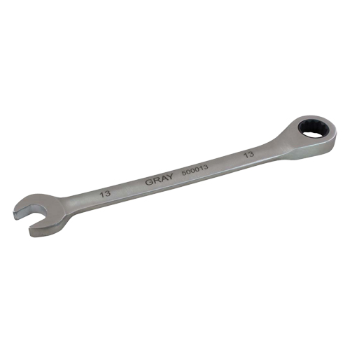 Combination Fixed Head Ratcheting Wrench, 12 Point, 8 mm, Stainless Steel Finish Ottawa Fastener Supply
