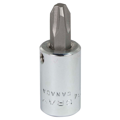 Head Socket, Phillips, #4 x 1.93" L, 3/8" Square Drive Drive Ottawa Fastener Supply