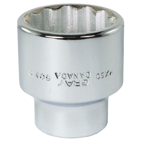 Douille, 50 mm, Prise 1", 12 pans Ottawa Fastener Supply
