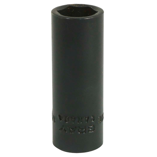 Socket, Impact, 1/2", 3/8" Drive, 6 Points, Deep Ottawa Fastener Supply