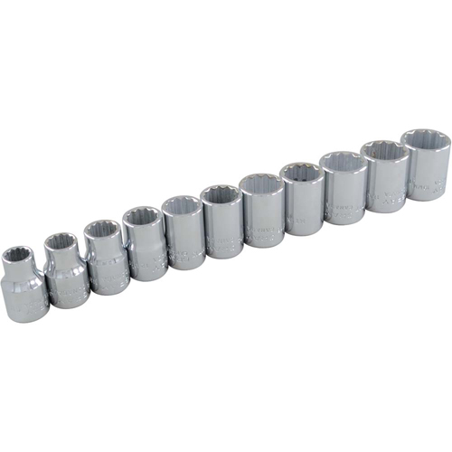 Socket Set, 11 Pcs, 3/8" Drive Size Ottawa Fastener Supply