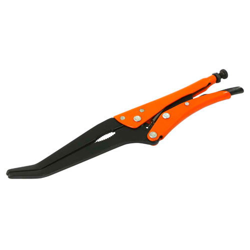 GRIPON Bent Nose Locking Pliers, 12" Length, Long Nose Ottawa