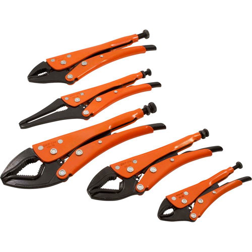 Locking Plier Set, 5 Pieces Ottawa Fastener Supply