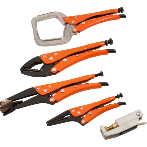Welding Locking Plier Set, 5 Pieces Ottawa Fastener Supply
