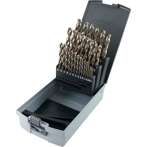 Drill Bit Set, 29 Pieces, High Speed Cobalt Ottawa Fastener Supply