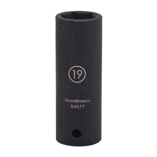 Socket, Impact, 24 mm, 1/2" Drive, 6 Points, Deep Ottawa Fastener Supply
