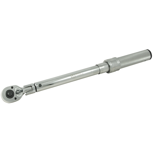Heavy-Duty Micro-Adjustable Torque Wrench, Click, 3/8" Square Drive, 10 - 80 ft-lbs. Ottawa Fastener Supply