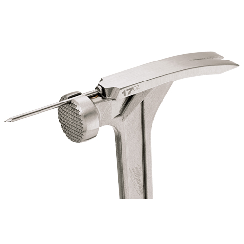 Milled Face Framing Hammer, 17 oz., Solid Steel Handle, 16-1/8" L Ottawa Fastener Supply