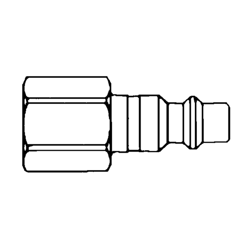 Quick Couplers - 1/2" Industrial, One Way Shut-Off - Plugs, 3/8" Ottawa Fastener Supply