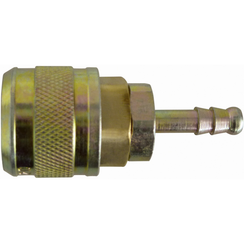 Automax 1/4" Hose Barb Quick Coupler, Brass Ottawa Fastener Supply