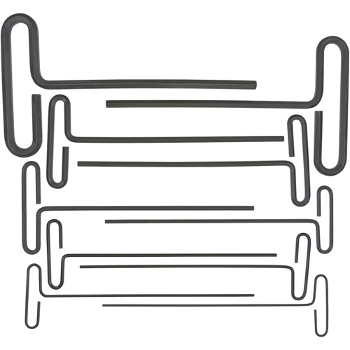 Loop T-Handle Hex Key Set, 10 Pcs., Imperial Ottawa Fastener Supply