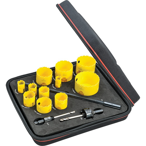 Industrial Hole Saw Kit, 14 Pieces Ottawa Fastener Supply