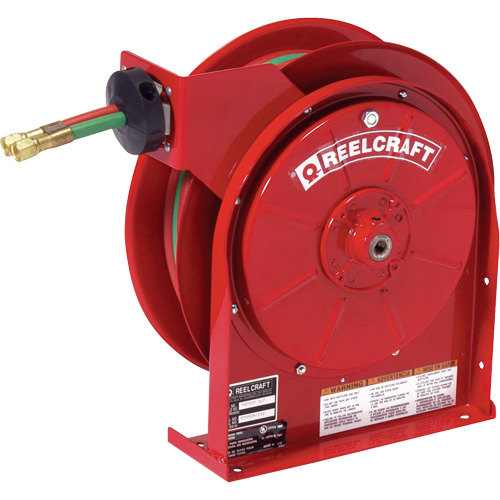 Spring Retractable Welding Hose Reel, Welding Gases, 1/4" x 25', Dual Hose, 200 psi Ottawa Fastener Supply