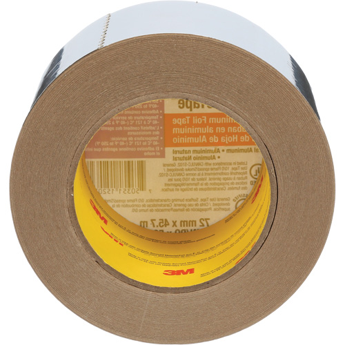 Ruban en aluminium Venture Tape, &eacute;paisseur 1,8 mils, 72 mm (3") x 45,7 m (150') Ottawa Fastener Supply