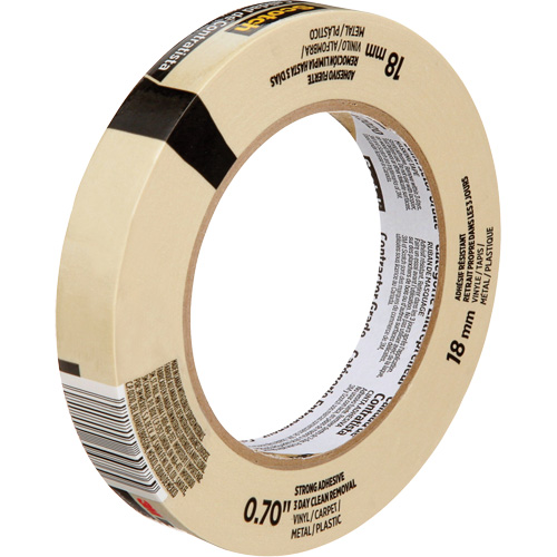 Scotch&reg; Contractor Grade Masking Tape 2020, 18 mm (3/4") x 55 m (180'), Beige Ottawa Fastener Supply