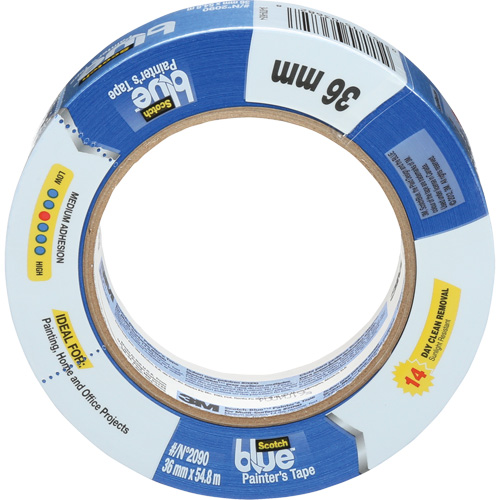 ScotchBlue Original Painter's Tape 2090, 36 mm (1-2/5") x 55 m (180'), Blue Ottawa Fastener Supply
