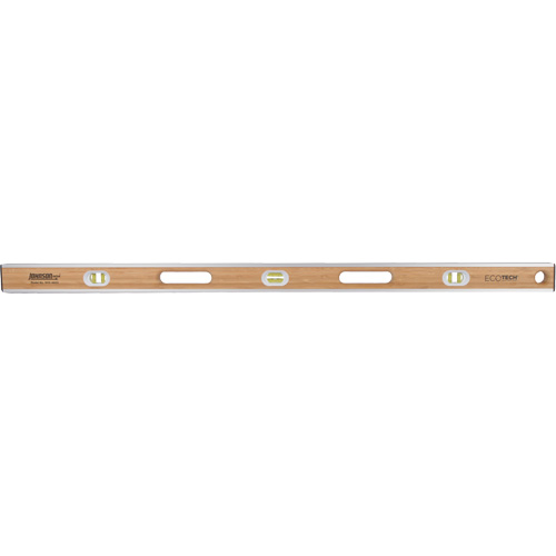 Niveau en bambou Eco-Tech, Poutre en I, 48" lo, Bois, 3, Non magn&eacute;tique Ottawa Fastener Supply