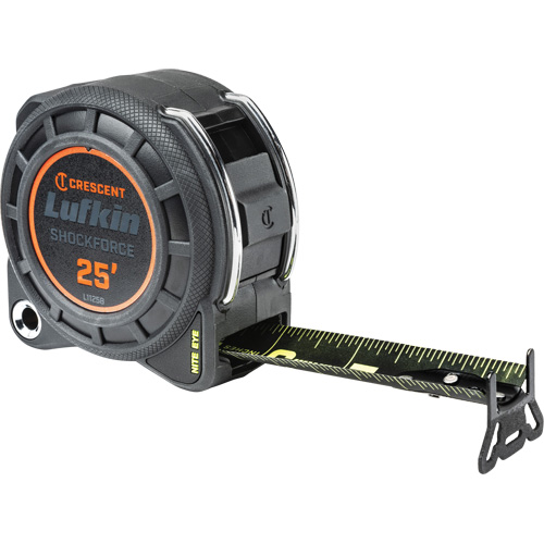 Lufkin By Crescent Shockforce Nite Eye Dual Sided Tape Measure, 13/16