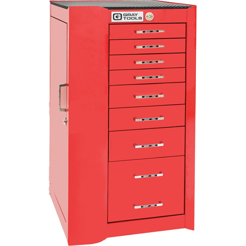 Armoire compl&eacute;mentaire gauche de s&eacute;rie Pro+, 8 tiroirs, 19" la x 19" p x 36-1/2" h, Rouge Ottawa Fastener Supply