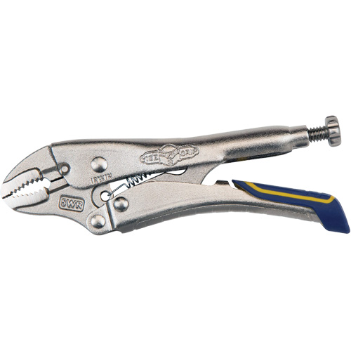 Fast Release Locking Pliers with Wire Cutter, 5" Length, Curved Jaw Ottawa Fastener Supply