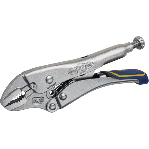 Fast Release Locking Pliers with Wire Cutter, 5" Length, Curved Jaw Ottawa Fastener Supply