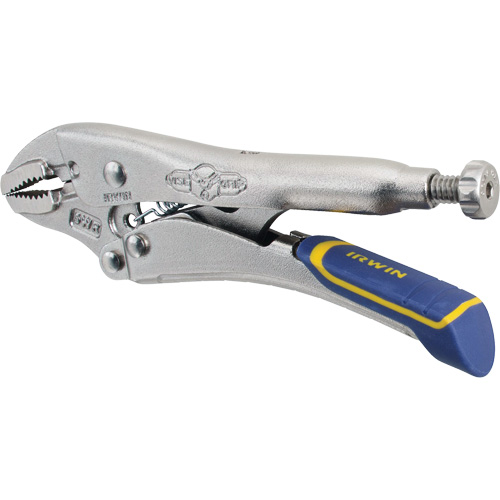 Fast Release Locking Pliers with Wire Cutter, 5" Length, Curved Jaw Ottawa Fastener Supply