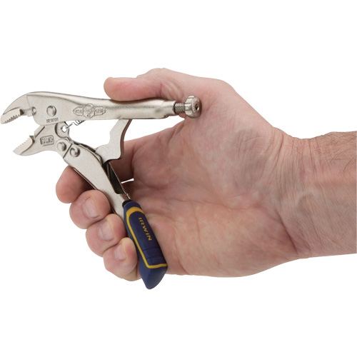 Fast Release Locking Pliers with Wire Cutter, 5" Length, Curved Jaw Ottawa Fastener Supply