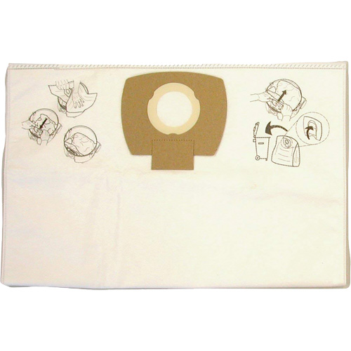 Paper Vacuum Filter Bags, 8 US gal. Ottawa Fastener Supply