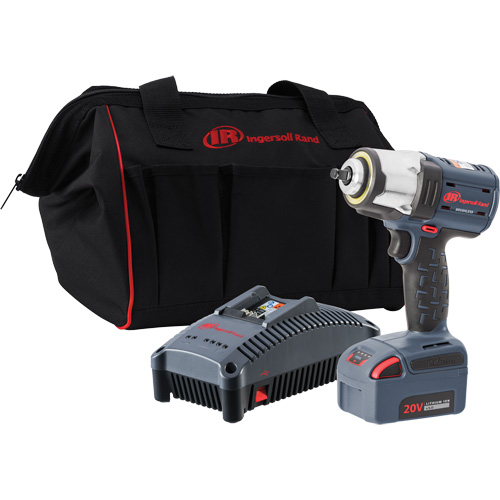 IQv20 Compact Cordless Impact Wrench Kit, 20 V, 3/8" Socket Ottawa Fastener Supply