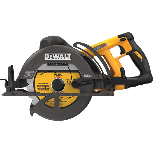 FlexVolt&reg; Worm Drive Style Saw (Tool Only), 7-1/4", 60 V Ottawa Fastener Supply