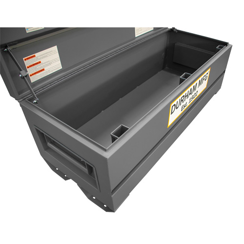 Jobsite Storage Box, 60" x 24" x 22-3/4", Steel, Grey Ottawa Fastener Supply