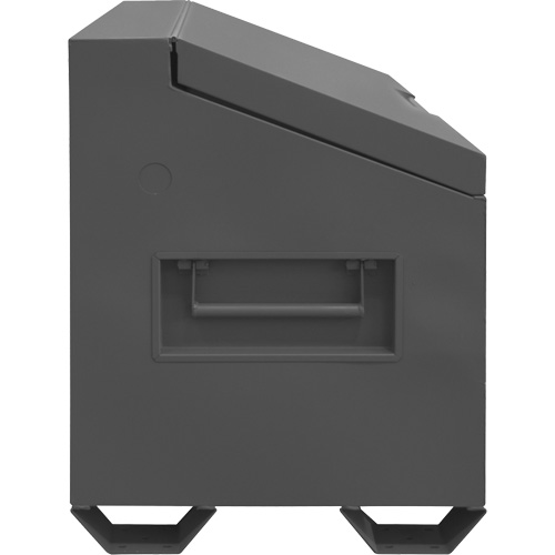 Jobsite Sloped Lid Storage Box, 60" x 30" x 39-3/8", Steel, Grey Ottawa Fastener Supply