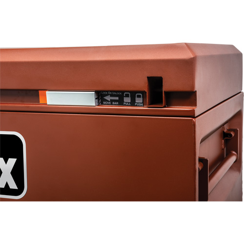 Site-Vault Chest, 36" x 20" x 27-1/2", Steel, Orange Ottawa Fastener Supply