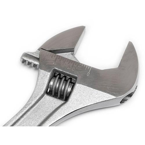 Adjustable Wrench - Boxed, 10" L, 1-5/16"/34 mm Max Width, Chrome Ottawa Fastener Supply