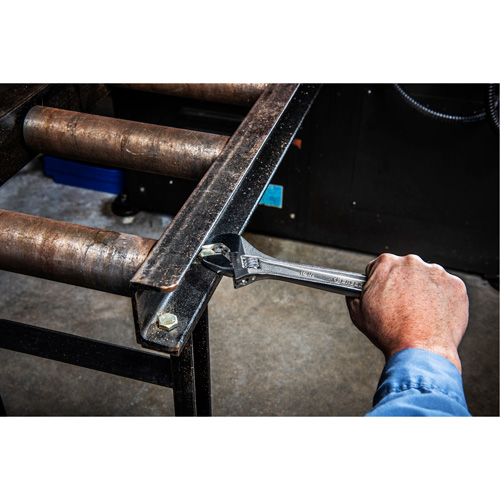 Adjustable Wrench - Bagged, 8" L, 1-1/8"/29 mm Max Width, Chrome Ottawa Fastener Supply