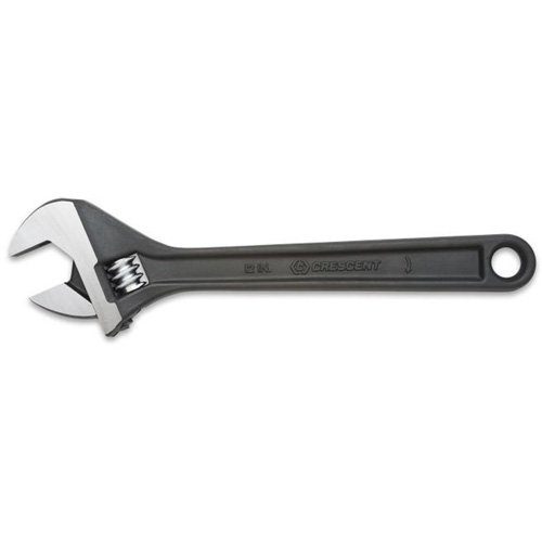 Adjustable Wrench, 4" L, 1/2" Max Width, Black Oxide Ottawa Fastener Supply