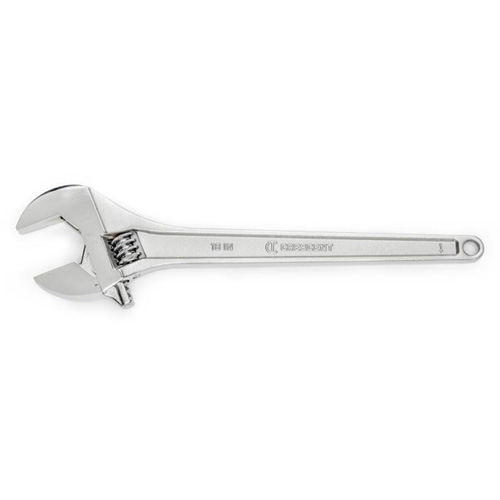 Adjustable Wrench, 18" L, 2-1/16" Max Width, Chrome Ottawa Fastener Supply