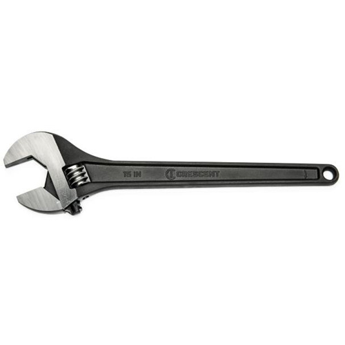Adjustable Wrench, 15" L, 1-2/3" Max Width, Black Ottawa Fastener Supply