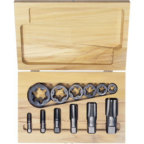 Hexagon Re-threading Tap & Die Set, 12 Pieces Ottawa Fastener Supply