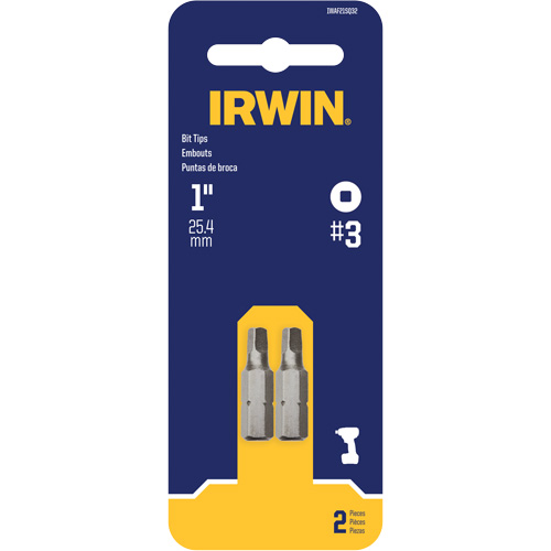 Insert Bits, Square, #3, 1/4" Drive Ottawa Fastener Supply
