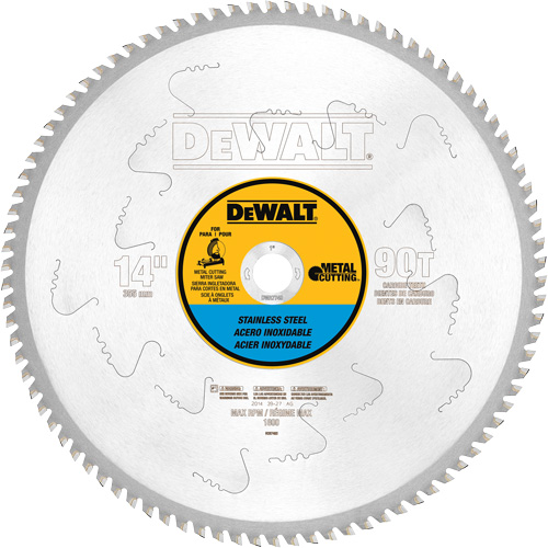 Stainless Steel Cutting Saw Blade, 14", 90 Teeth, Metal Use Ottawa Fastener Supply