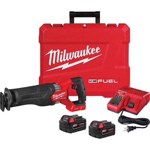 M18 Fuel Sawzall&reg; Reciprocating Saw Kit, 18 V, Lithium-Ion Battery, 3000 SPM Ottawa Fastener Supply