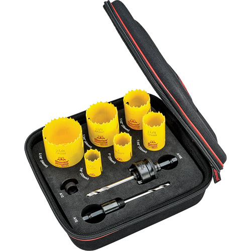 Deep Cut Hole Saw Kit, 9 Pieces Ottawa Fastener Supply