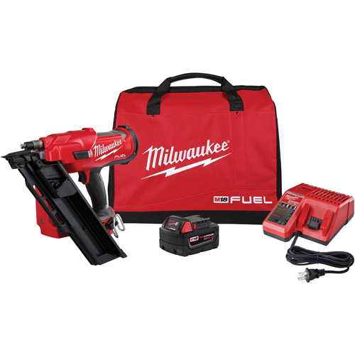 M18 Fuel 30 Degree Nailer Kit, 18 V, Lithium-Ion Ottawa Fastener Supply