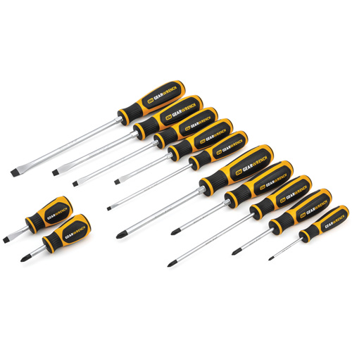 Phillips&reg;/Slotted Dual Material Screwdriver Set, 12 Pcs. Ottawa Fastener Supply