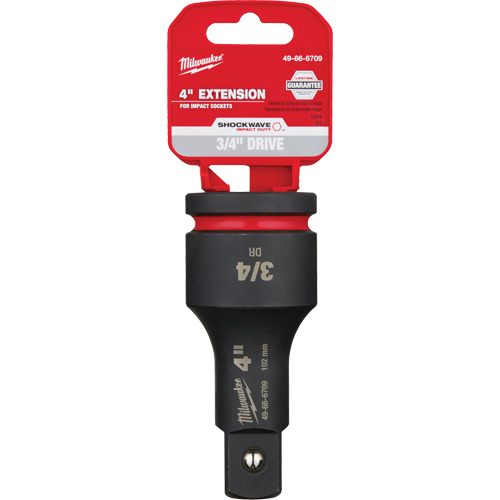 Rallonge pour douille Shockwave Impact Duty, Chocs, Prise 3/4", 4" lo Ottawa Fastener Supply